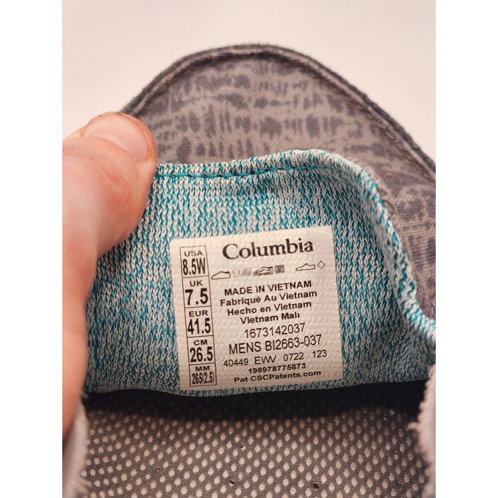 Mens 8.5W Columbia PFG Slip On Fishing Boat Shoes Bahama Vent Relaxed Gray/ Blue - Picture 3 of 9